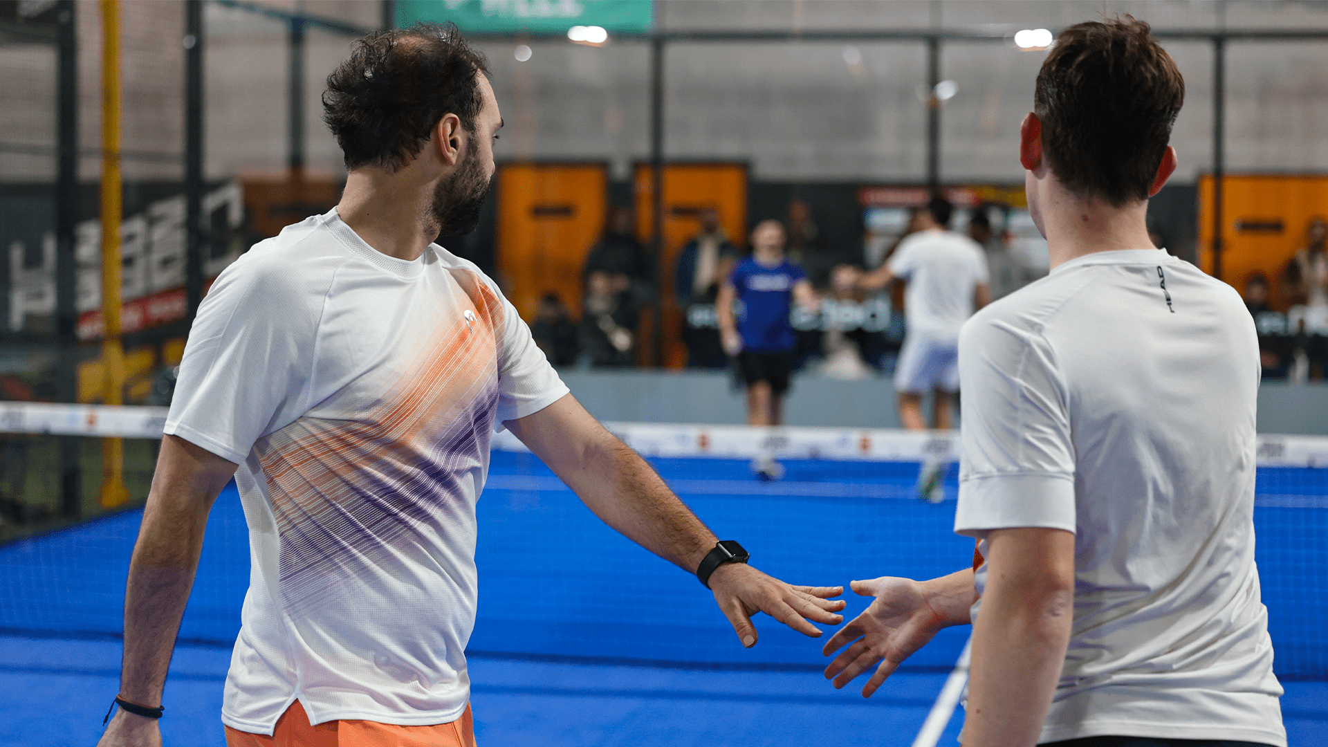 joueurs padel célébration point