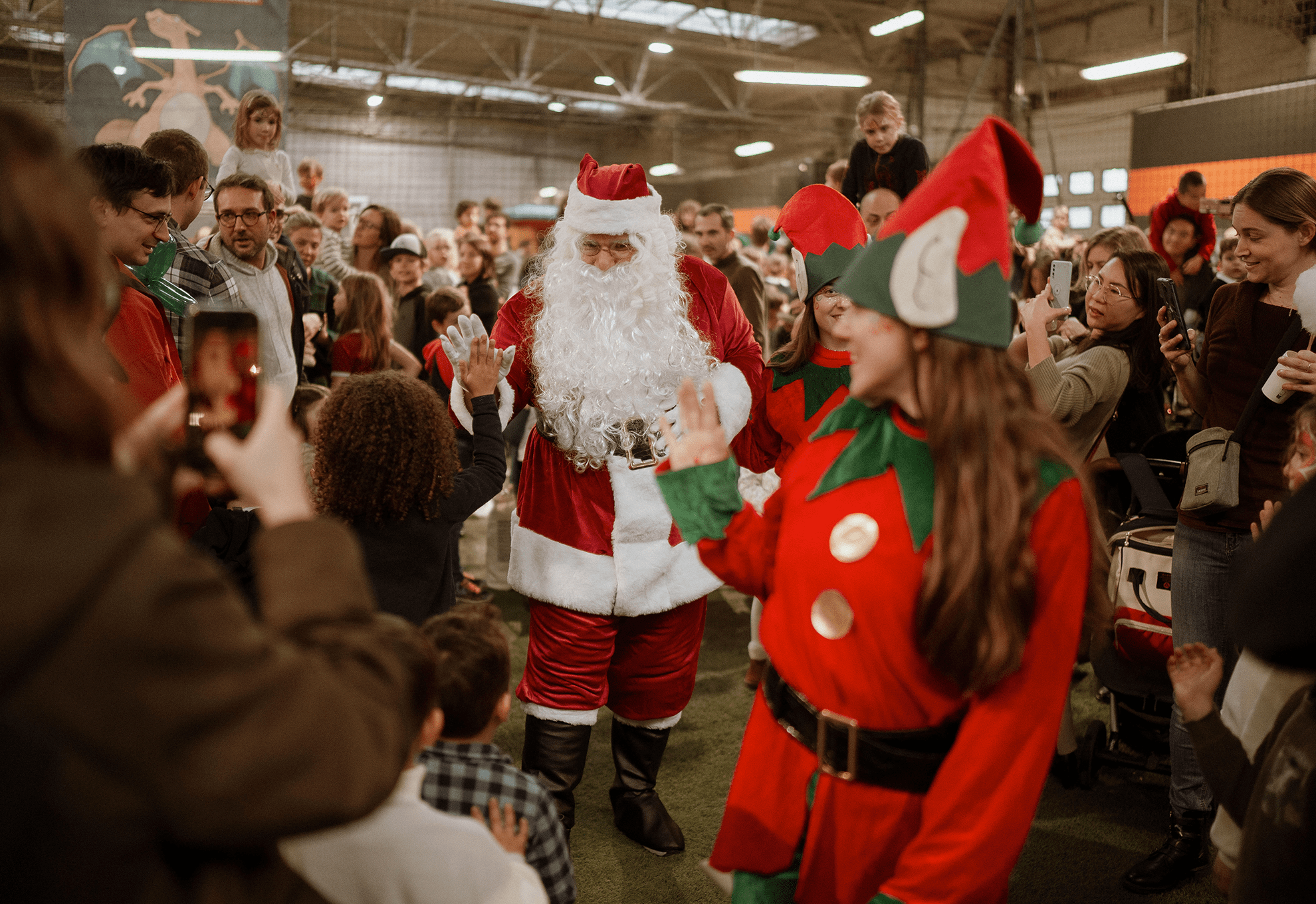 pere noel arbre de noel entreprise
