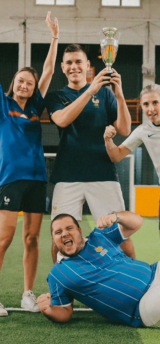 célébration évènement sportif foot à 5